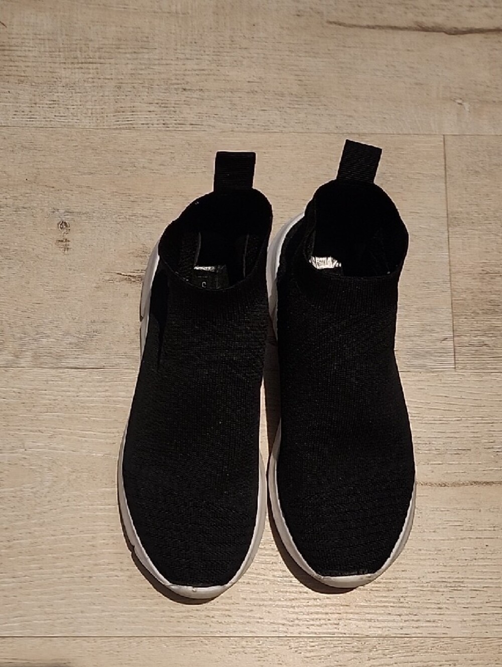 Steve Madden Black Knit Slip-On Sock Sneakers - Picture 4 of 5